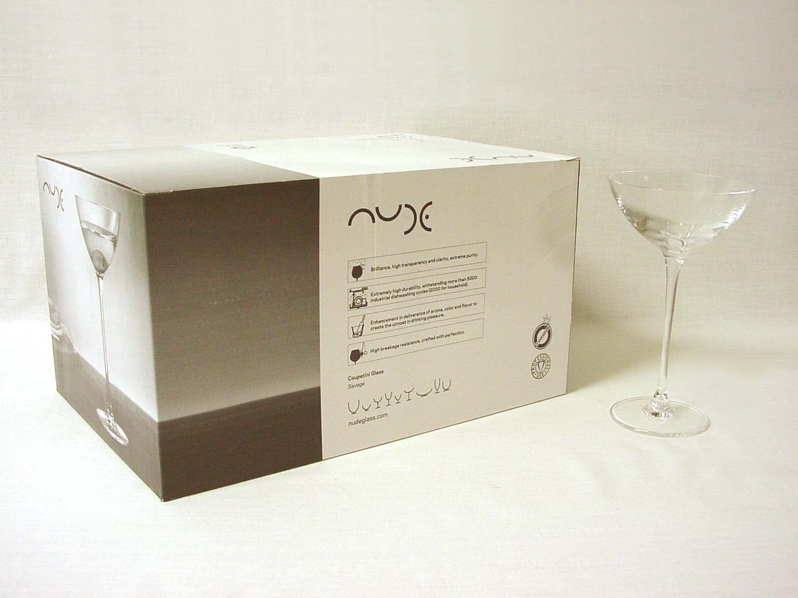 6oz - 17cl Savage Martini Coupetini -166mm - Shaft Height 99.5mm Set of 6