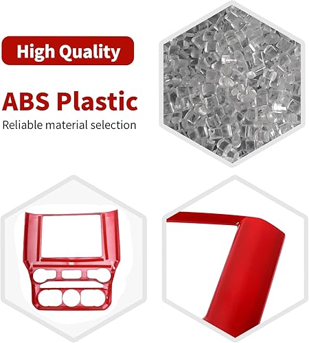 Miniatura 24 de RT-TCZ Para RAM Center Dash Radio Cover Trim para Dodge RAM 2018-Present Purple Interior Accesorio