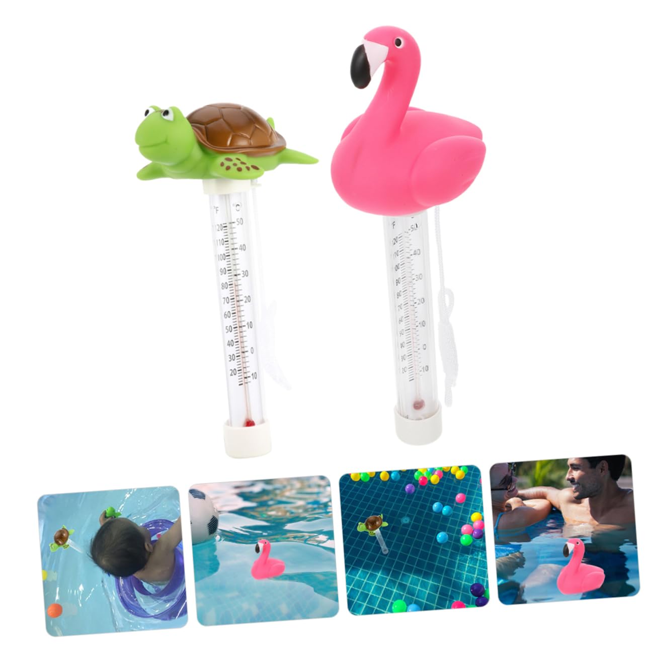 Toddmomy 2pezzi Termometro Galleggiante Per Design Vasche e Pescicoltura Misurazione Della