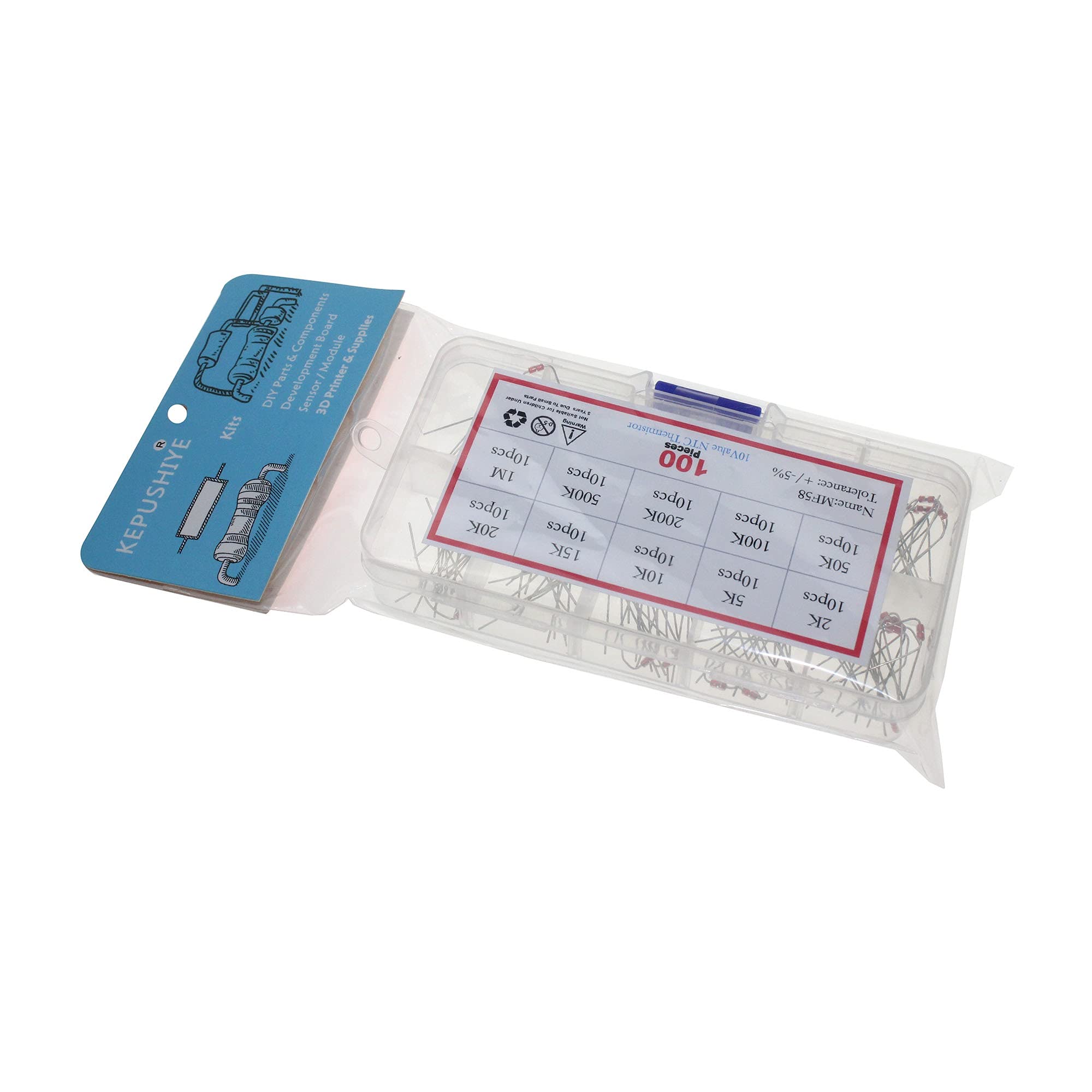 Résistance de thermistance NTC Kit NTC-MF58 100pcs pour capteur de température