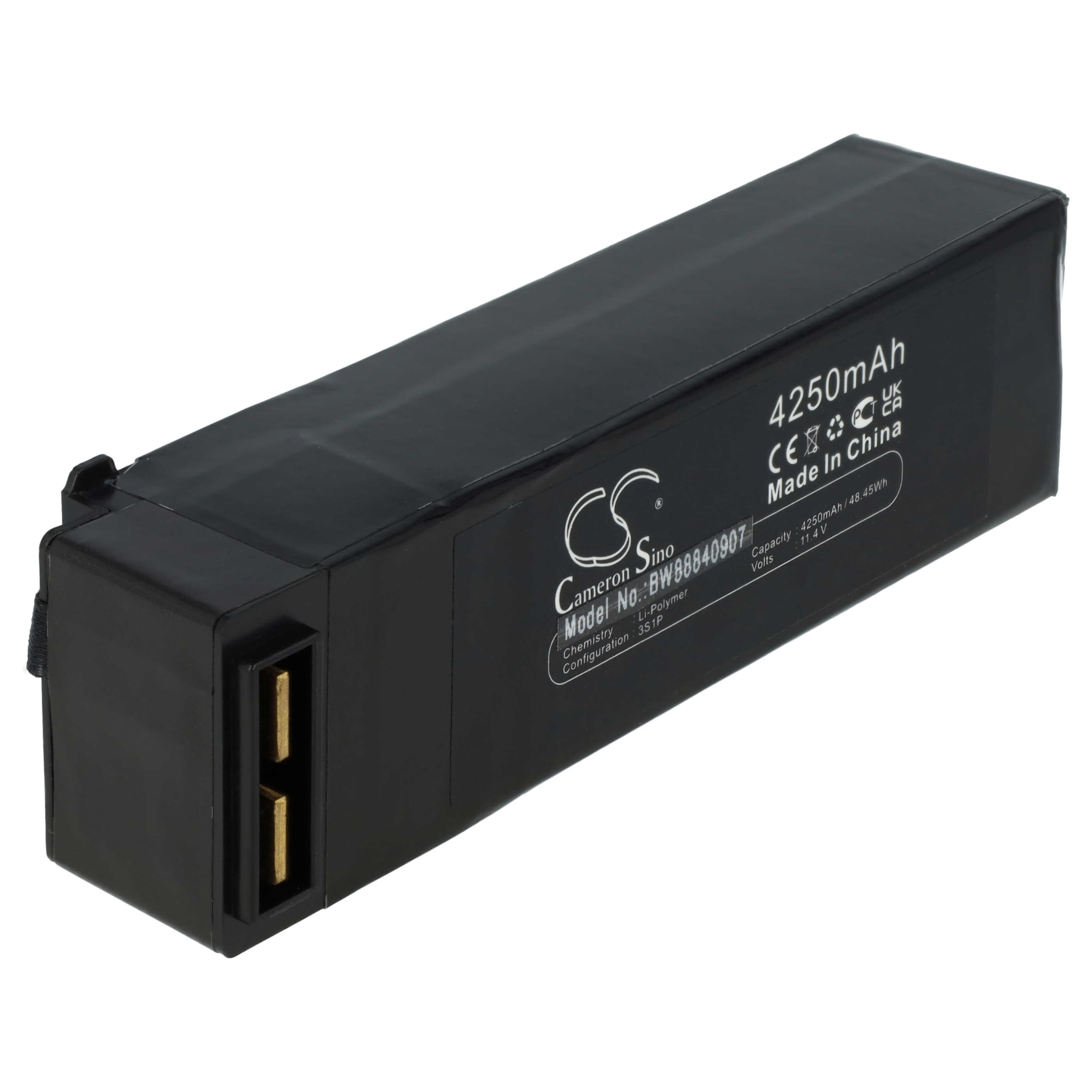 vhbw batteria sostituisce SwellPro CDC01 0004 per drone quadricottero multicottero (4250mAh, 11,4V, Li-Poly)