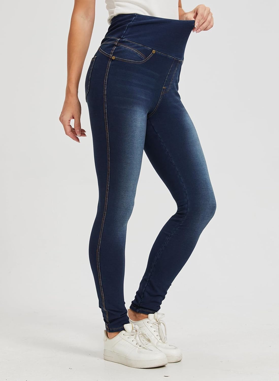 High Waisted Jegging for Women Premium Stretch Slim Fit Jeans Tummy Control Comfort with Everyday Casual Style - Image 2