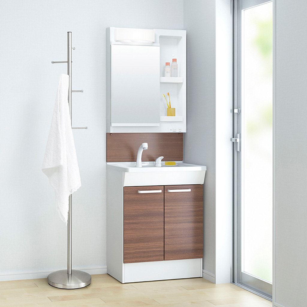 Amazon | TOTO 洗面化粧台セット(KC) 600mm 一面鏡+2枚扉 ルースダル  