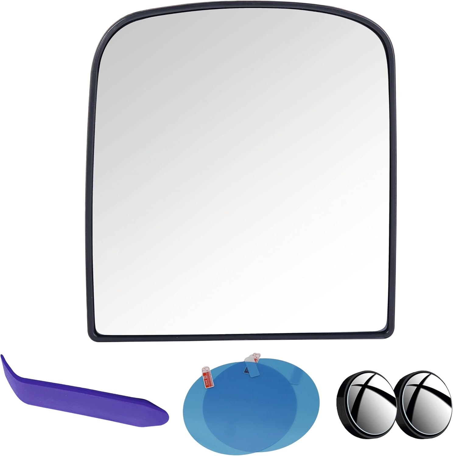 EAP Driver Side Mirror Glass Compatible with Chevrolet Silverado 1500 2006-2018, Silverado 2500 3500 2006-2019, GMC Sierra 1500 2006-2018, Sierra 2500 3500 2006-2019, Heated, Upper, 15933015