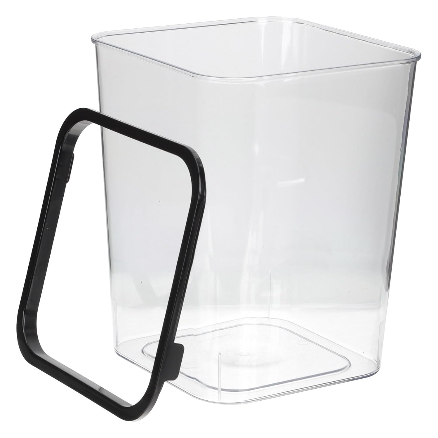 VALICLUD Square Wastebasket 15l Plastic Trash Can Lidless Garbage Bin for Bedroom Bathroom Office Storage and Organization