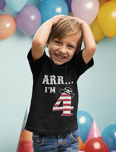Miniatura 2 de ARR I'm 4 Pirate - Camiseta de 4 cumpleaños para niño de cuatro años