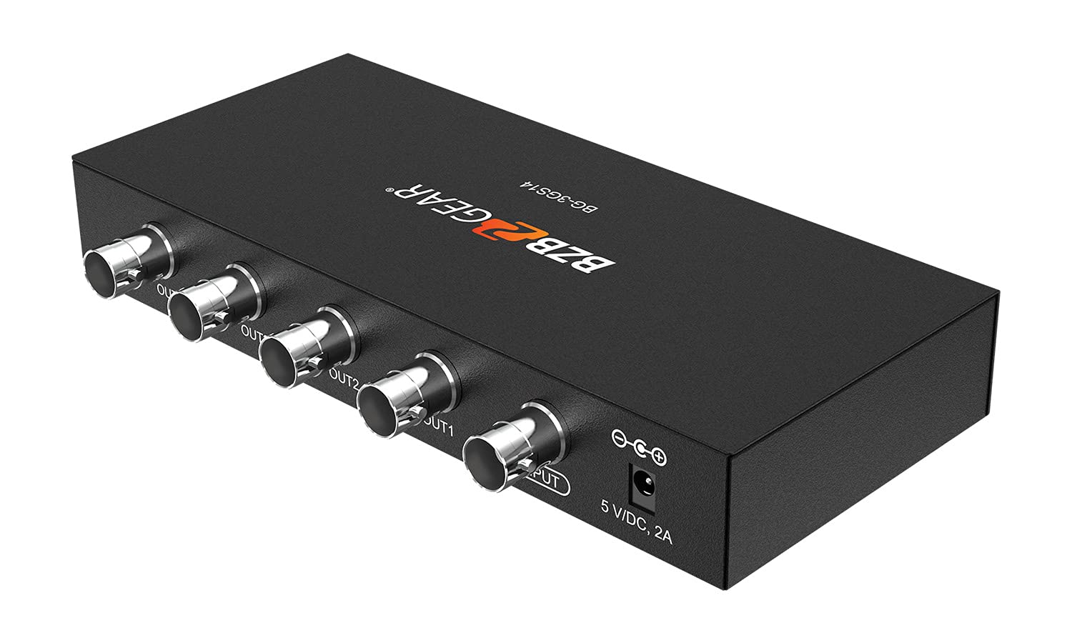 BZBGEAR 1080P FHD 3G-SDI 1x4 Splitter/Distribution Amplifier - BG-3GS14
