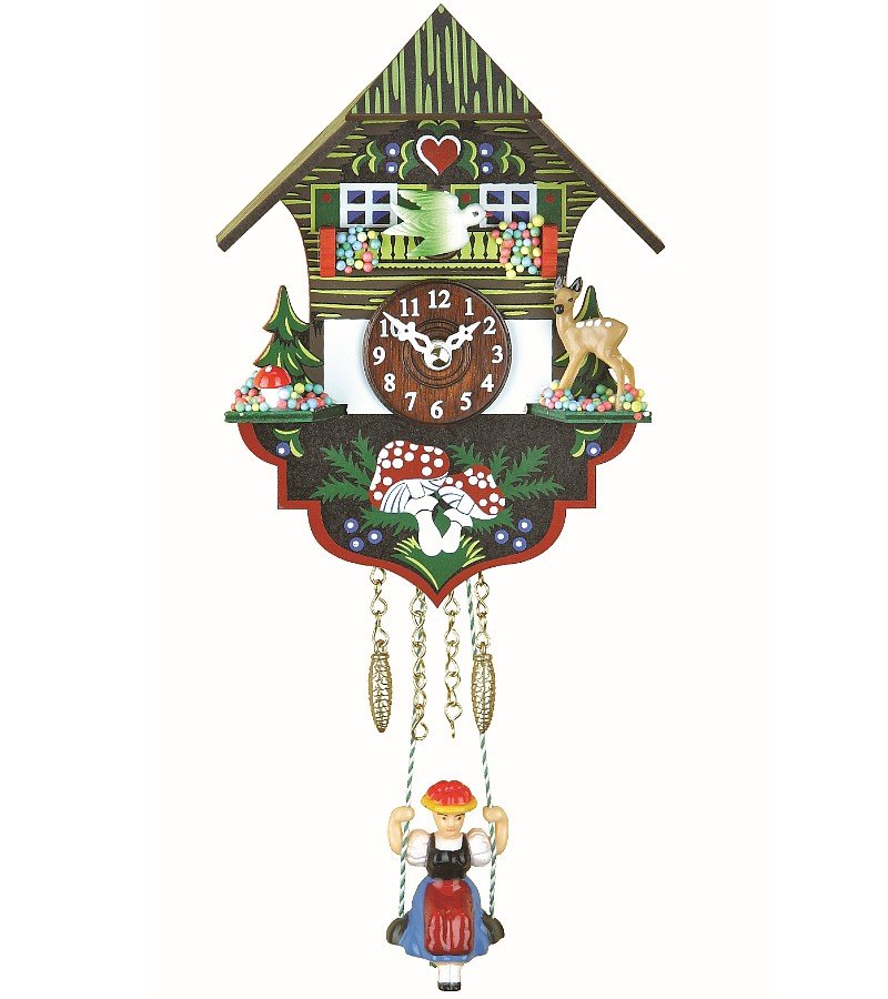 Trenkle Kuckulino Black Forest Clock Black Forest House with Quartz Movement and Cuckoo Chime TU 2004 SQ