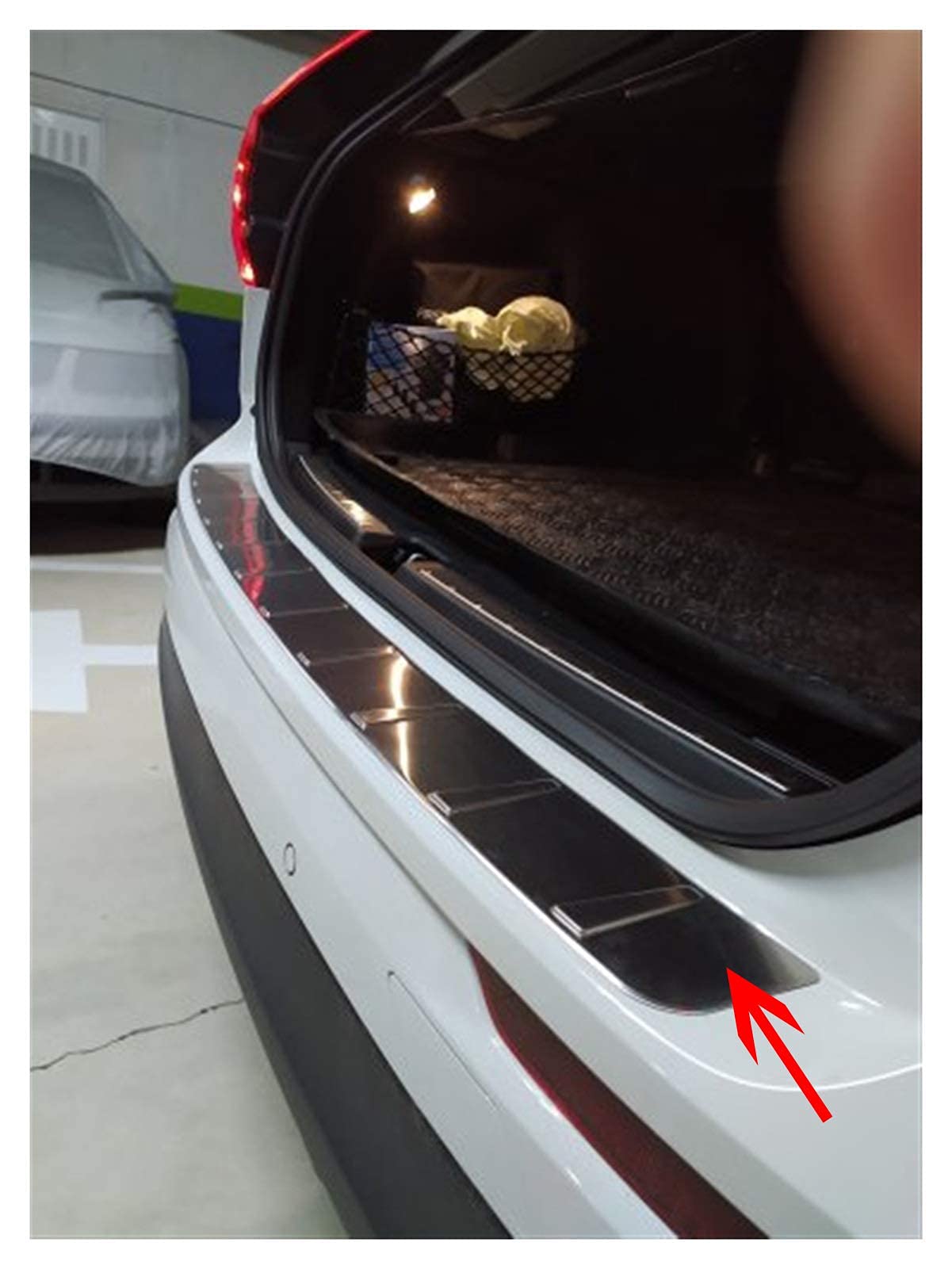 DYTWXG Garde de Protection de Pare-Chocs arrière en Acier Inoxydable chromé pour XC60 2018~2020, Protection Anti-Rayures de Protection de Pare-Chocs arrière, Accessoires de Pare-Chocs de Voiture