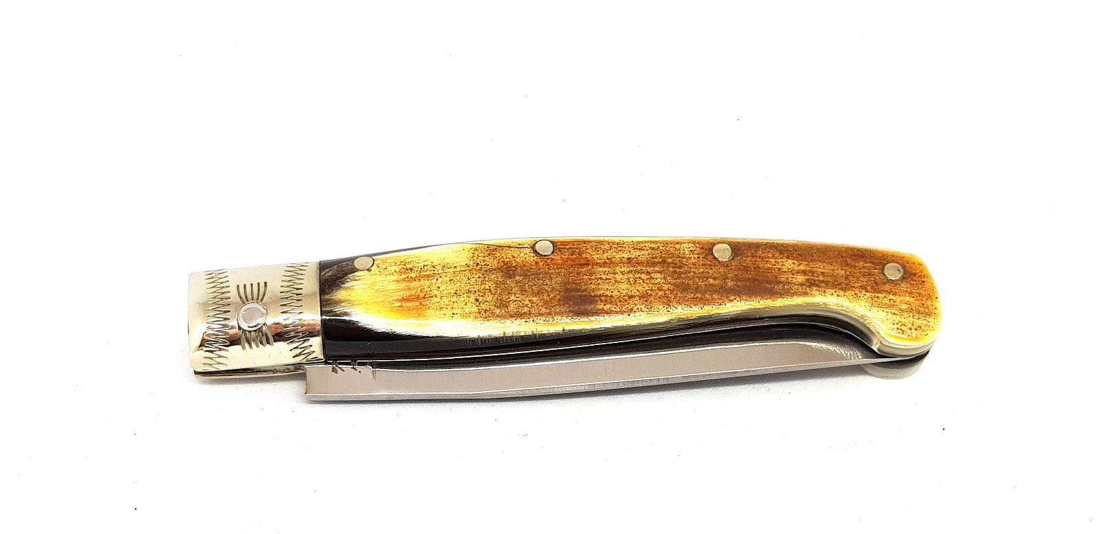 artigiano Ghiani Coltello SARDO PATTADA Artigianale Manico in Corno Collezione Tascabile da Caccia 53186
