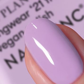 Nails Inc Plant Power Alter Eco, Lilac Shade, 0.47 Fl Oz | 73% plant-based, 21-free vegan formula delivers long-wearing, quick-dry salon color in a fresh, modern lilac shade.