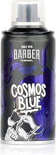 BARBER MARMARA laca de color para peluquería - 150ml spray de color para el cabello para disfrazarse y maquillarse para carnaval, Halloween y fiestas temáticas - tinte para el cabello (Cosmos Blue)