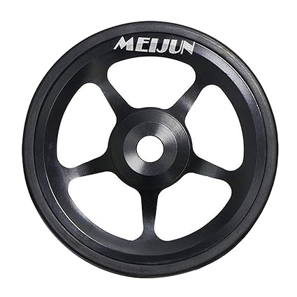 VMS INDIA 60mm Folding Bike Easy Wheel EZ Wheels for Brompton Transportation Black