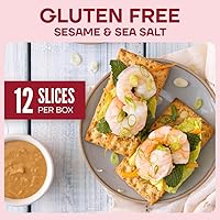 Vista 2 de Wasa, pan crujiente de sésamo y sal marina sin gluten, peso neto. 6.1 onzas