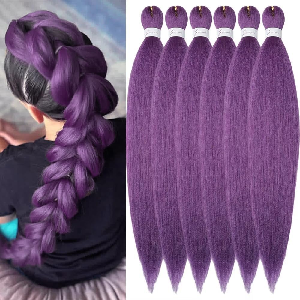YDDM Capelli Per Treccine Africane Rosa Extension Treccine Texture Yaki Easy Install per Principianti 20 Pollici 3 Pezzi Capelli Leggeri e Naturali per Box Braids, Twist e Crochet — view 71