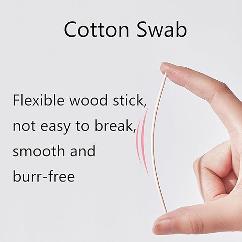 Miniatura 3 de 1600 hisopos de algodón puntiagudos de 2.75 pulgadas, hisopos de algodón microblading de 2.75 pulgadas, puntas de precisión, hisopos de algodón con