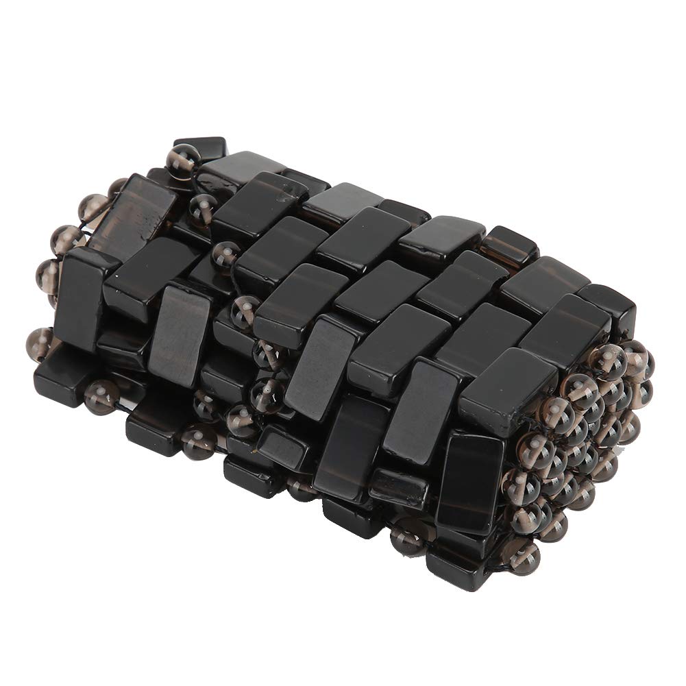 Maschera per gli Occhi in Giada, Maschera per gli Occhi in Pietra di Giada Maschera per il Viso Fredda Maschera per gli Occhi per Dormire Rinfrescante Massaggiatore per il (BLACK)