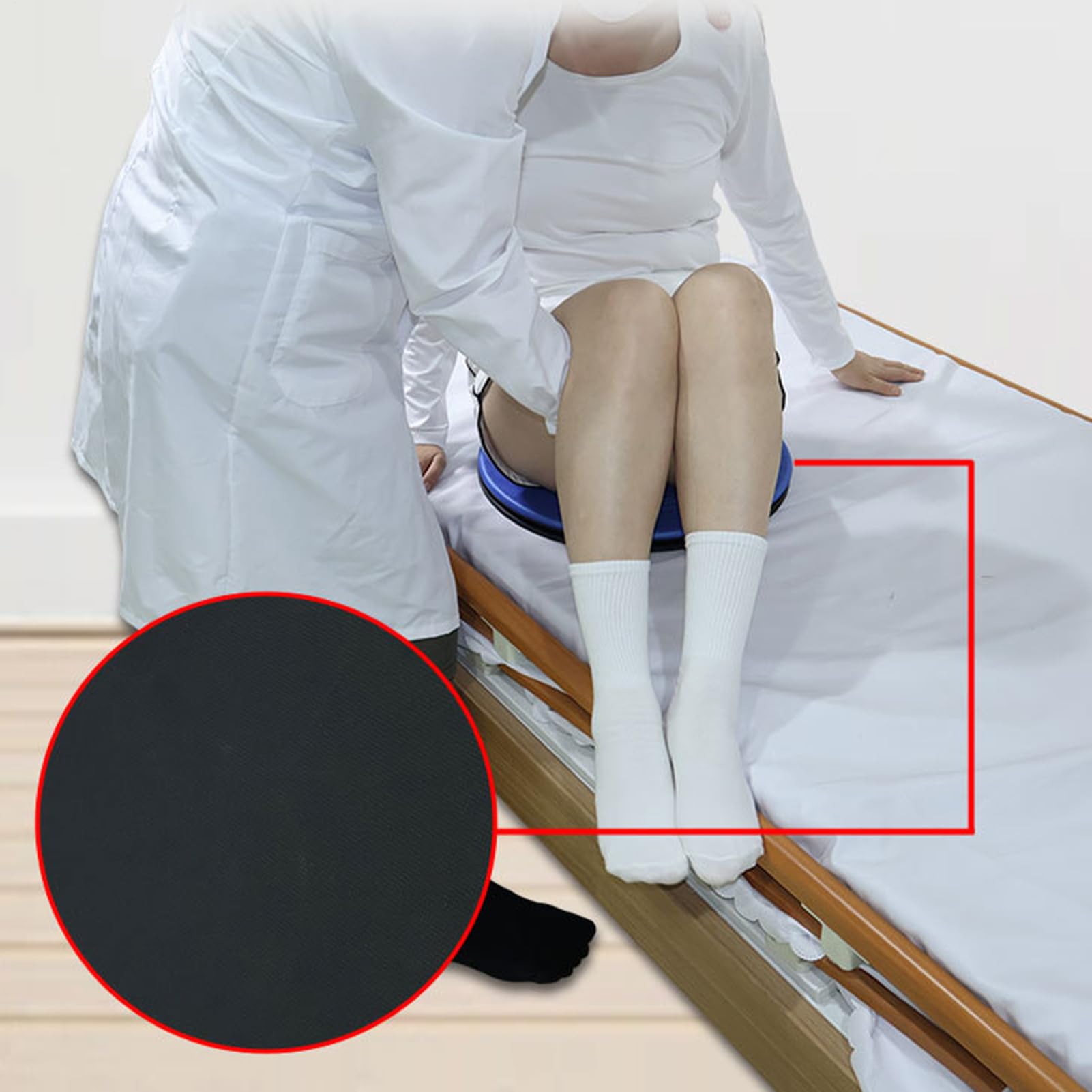 Tabla giratoria portátil de 39 x 39 cm, ayuda de transferencia de equilibrio, placa de cambio antideslizante, placa de transferencia de cuerpo humano para adultos, pacientes, ancianos, cuidado diario