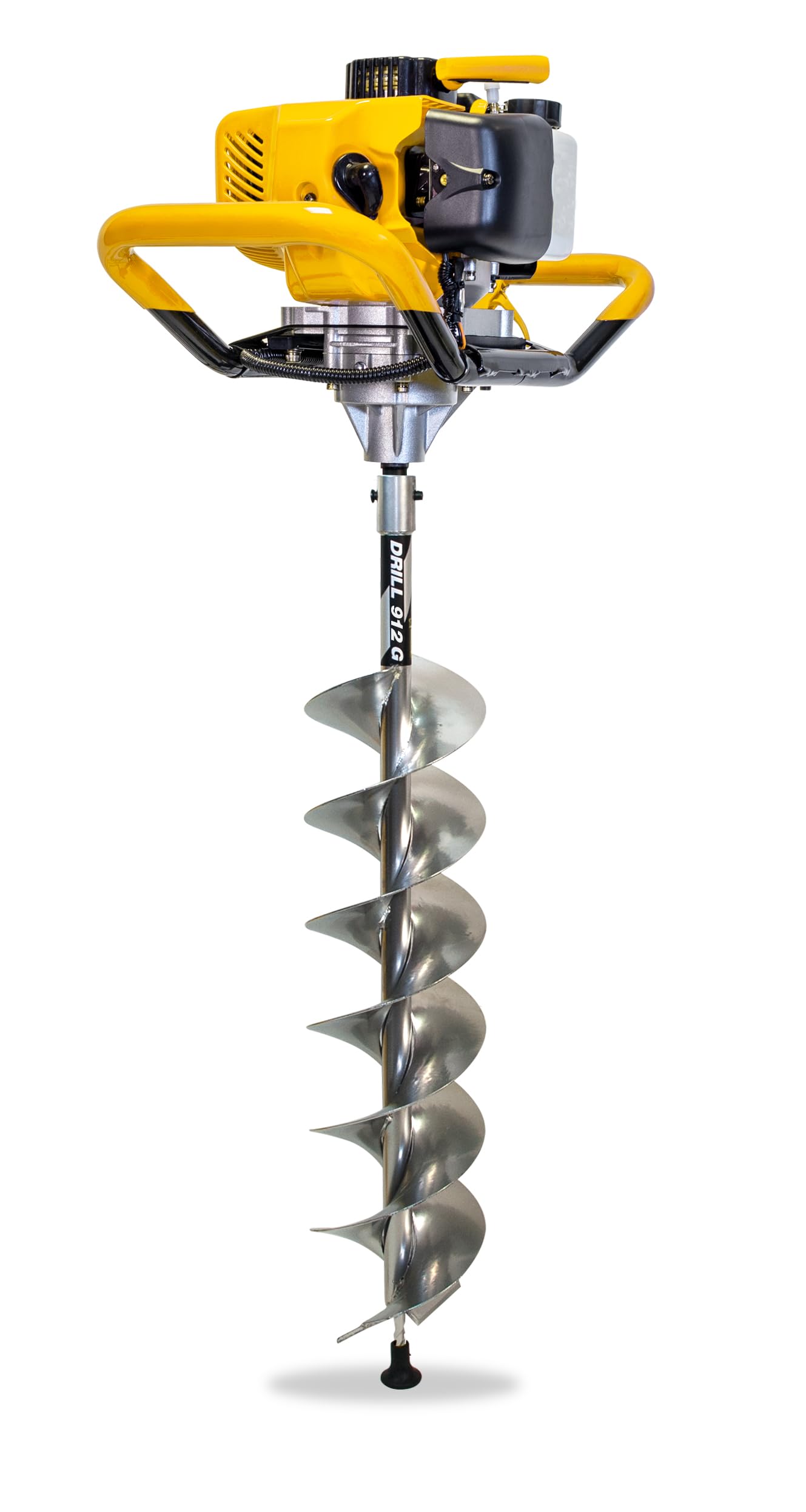 GARLAND DRILL 912G-V24 - Ahoyadora gasolina 52 cc, 2,2 CV, barrena 150 mm x 800 mm, reductora 30:1, 8,6 kg
