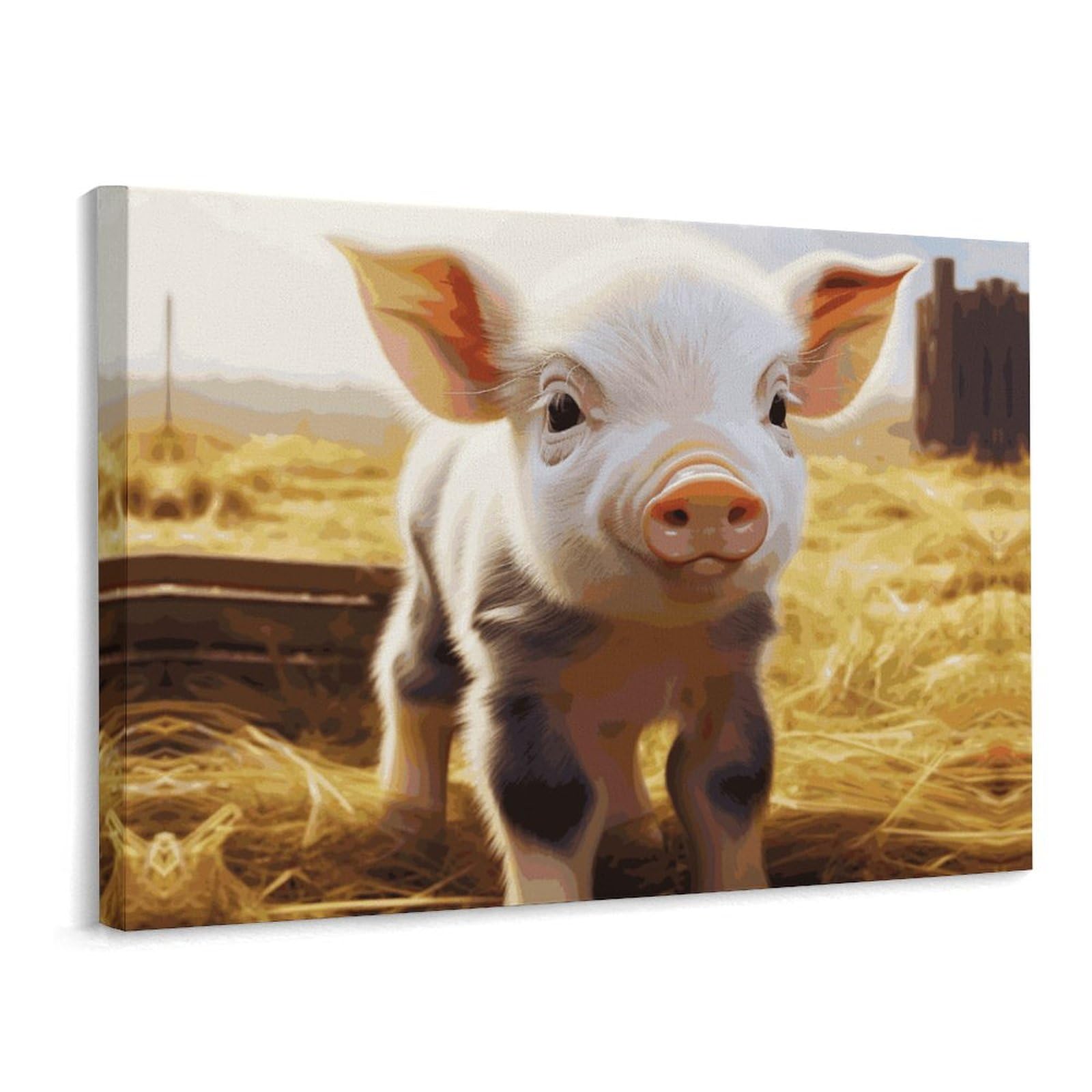 Toile murale animaux de la ferme : solution déco salon et chambre - 8