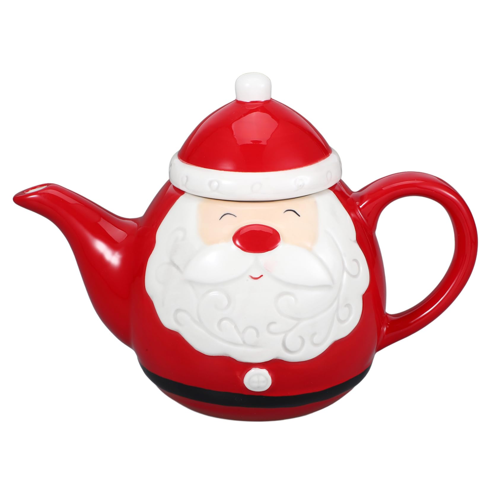 Cabilock Juego De Cubiertos Navideños Hervidor De Agua De Cerámica Tetera De Té Tetera De Cerámica Para El Hogar Tetera Navideña Retro Suministro Para Beber Té Vajilla Para Fiesta De