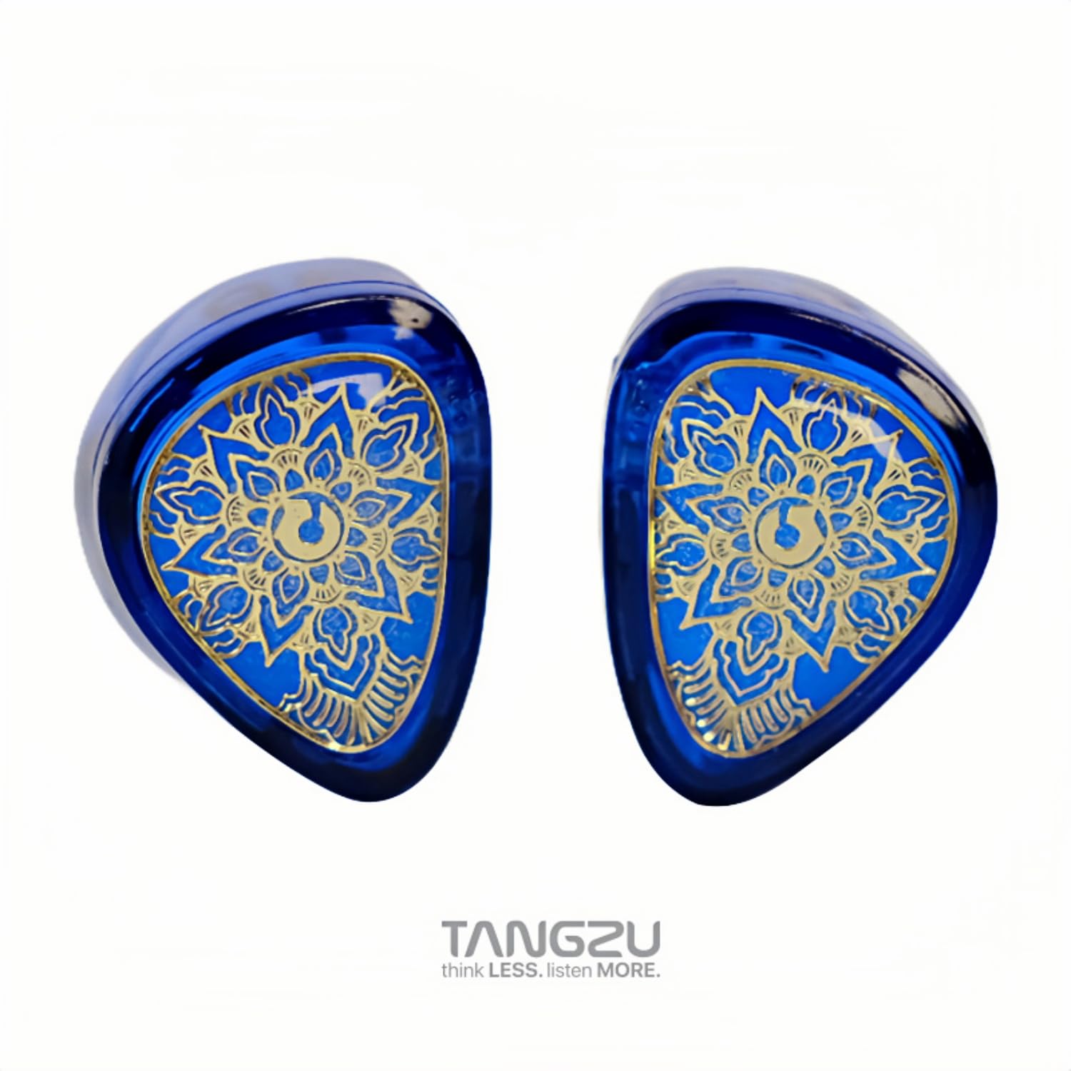 TANGZU Wan'er S.G II Écouteurs filaires HiFi, diaphragme dynamique en PET de 10 mm avec câble OFC détachable à 2 broches pour audiophile DJ scène (bleu, type C avec micro)