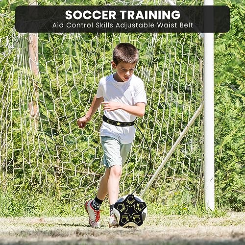wadafen Set de Entrenamiento de Fútbol - Patada Entrenador con 20 Sombreros de Entrenamiento, Conjunto Deportivo, Entrenador Patada de Cordones Ajustable, Sombreros De Plástico Coloridos para Regalos - imagen 5