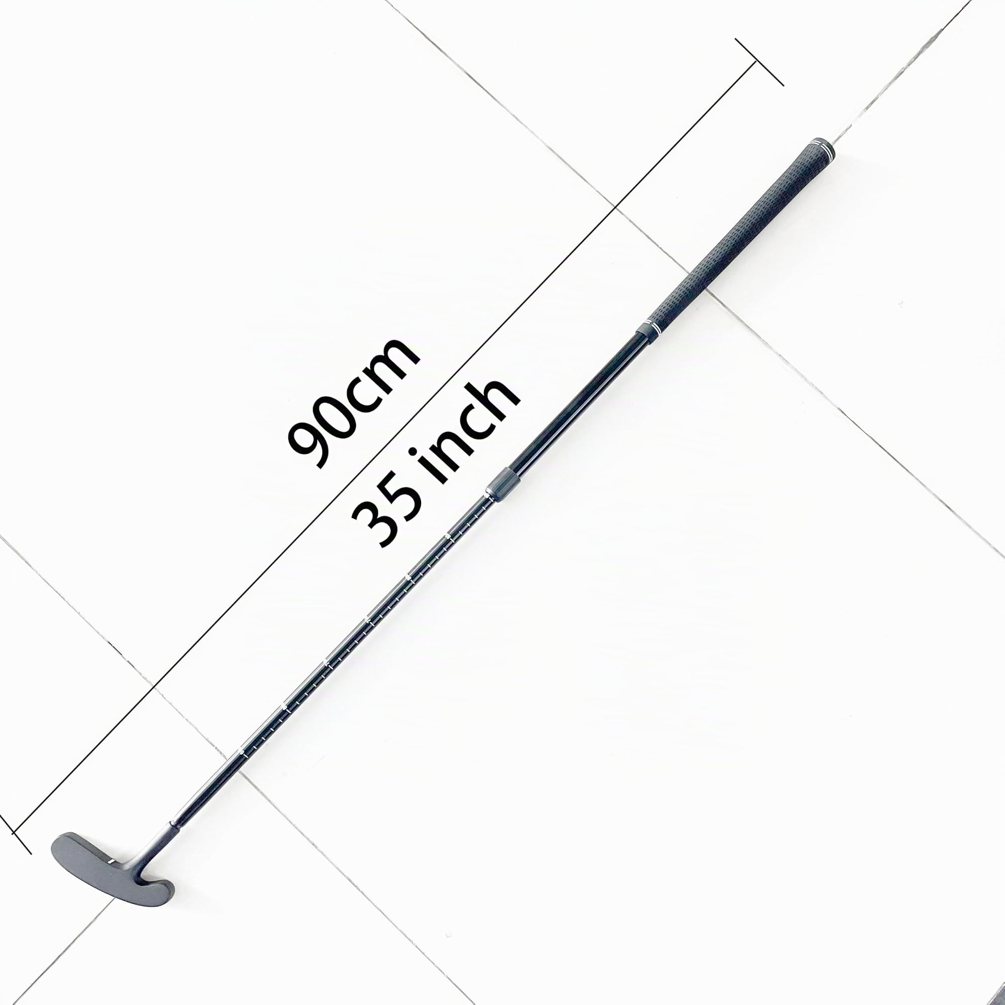 Mini putter de golf pliable en métal extensible double face classique bidirectionnel de 58,4 cm à 88,9 cm de longueur réglable pour adultes et juniors, pour droitier ou gaucher