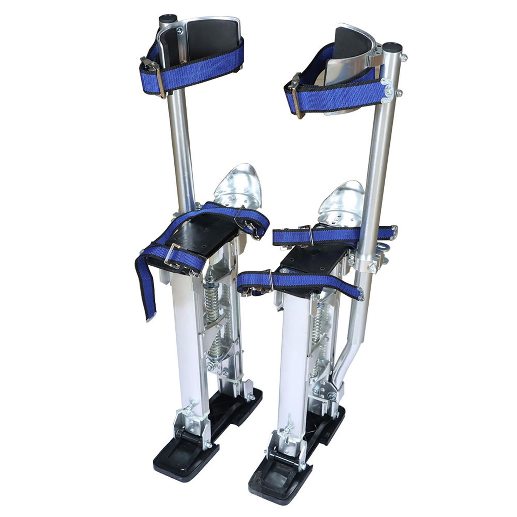 waltyotur 15-23 inch Drywall Stilts Grade Adjustable Auminum Tool Stilt for Painting or Cleaning - Silver