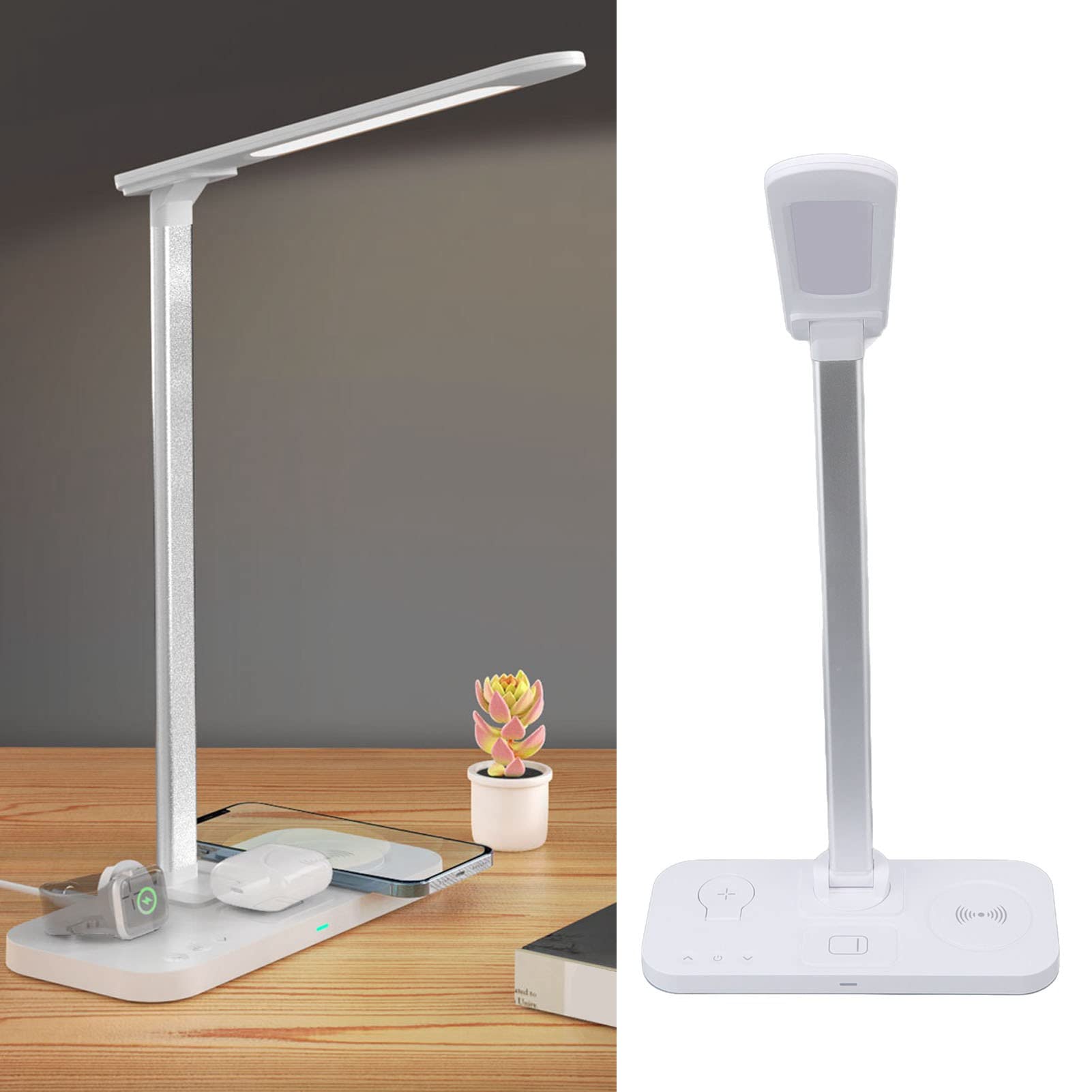 Alomejor Wireless Charging Desk Lamp with High Brightness