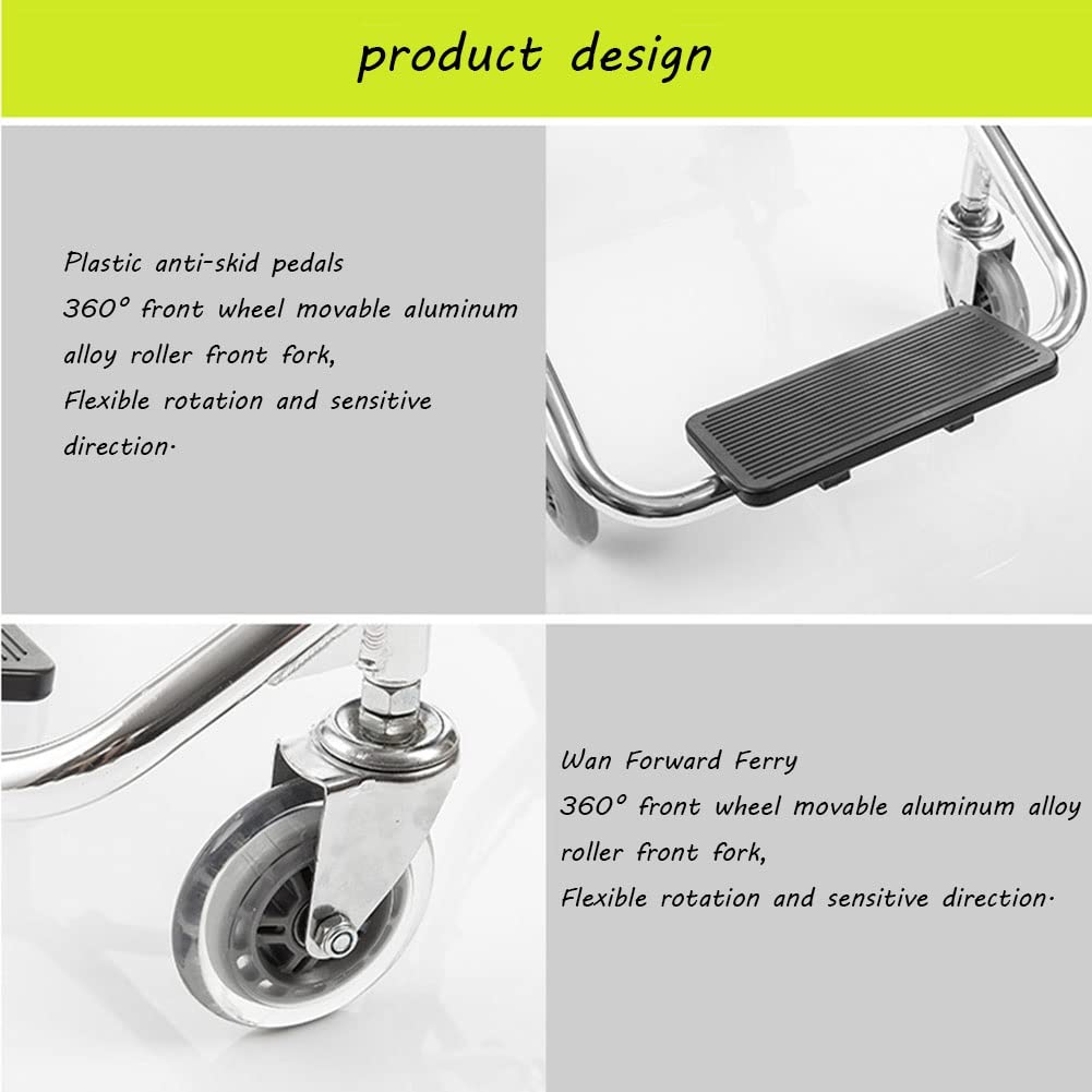 Sillas de Ruedas Plegables Silla de Ruedas Silla de Ruedas Manual Plegable Ligero Y Fácil Viaje de Aleación de Aluminio para Silla de Ruedas Carro Ultraligero Puede Estar en Avión Conveniencia