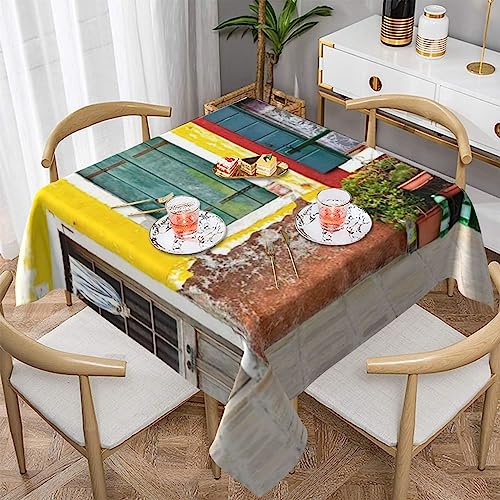 Nappe imperméable infroissable et anti-poussière imprimée rustique - 2