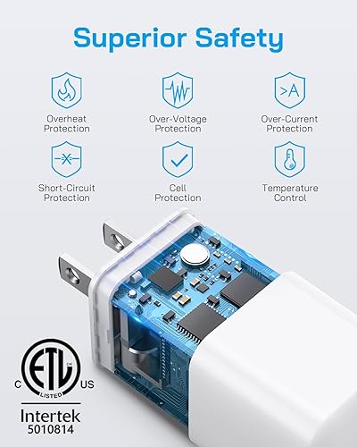 Miniatura 2 de Cargador Lightning para iPhone，[Certificado MFi] Cargador USB para teléfono con cable de carga de 6 pies para iPhone 14 13 12 11 Pro/Pro Max/SE