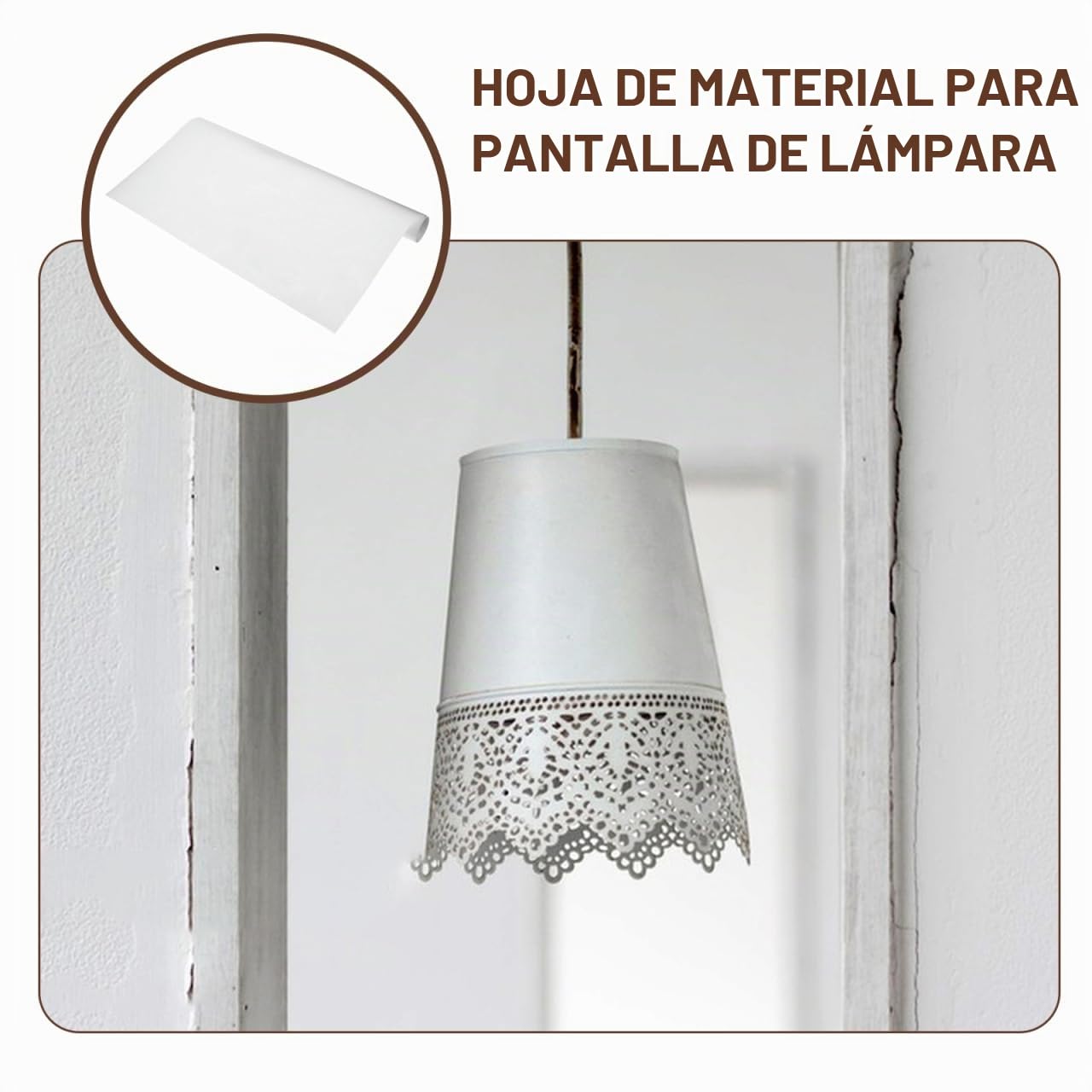 STOBAZA Material De Bricolaje Para Pantallas De Lámpara Lámina Pvc Antideslumbrante Para Pantallas Colgantes Y De Pared De 47.24X19.68 Pulgadas Iluminación Interior