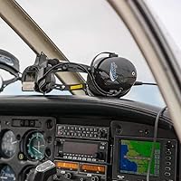 Vista 4 de Rugged Air RA200 auriculares para pilotos de aviación general, color negro