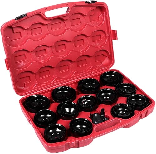 Miniatura 2 de Juego de 30 llaves de filtro de aceite, llave de filtro de cambio de aceite, llave de vaso para herramientas, llaves de trabajo, kit de herramientas