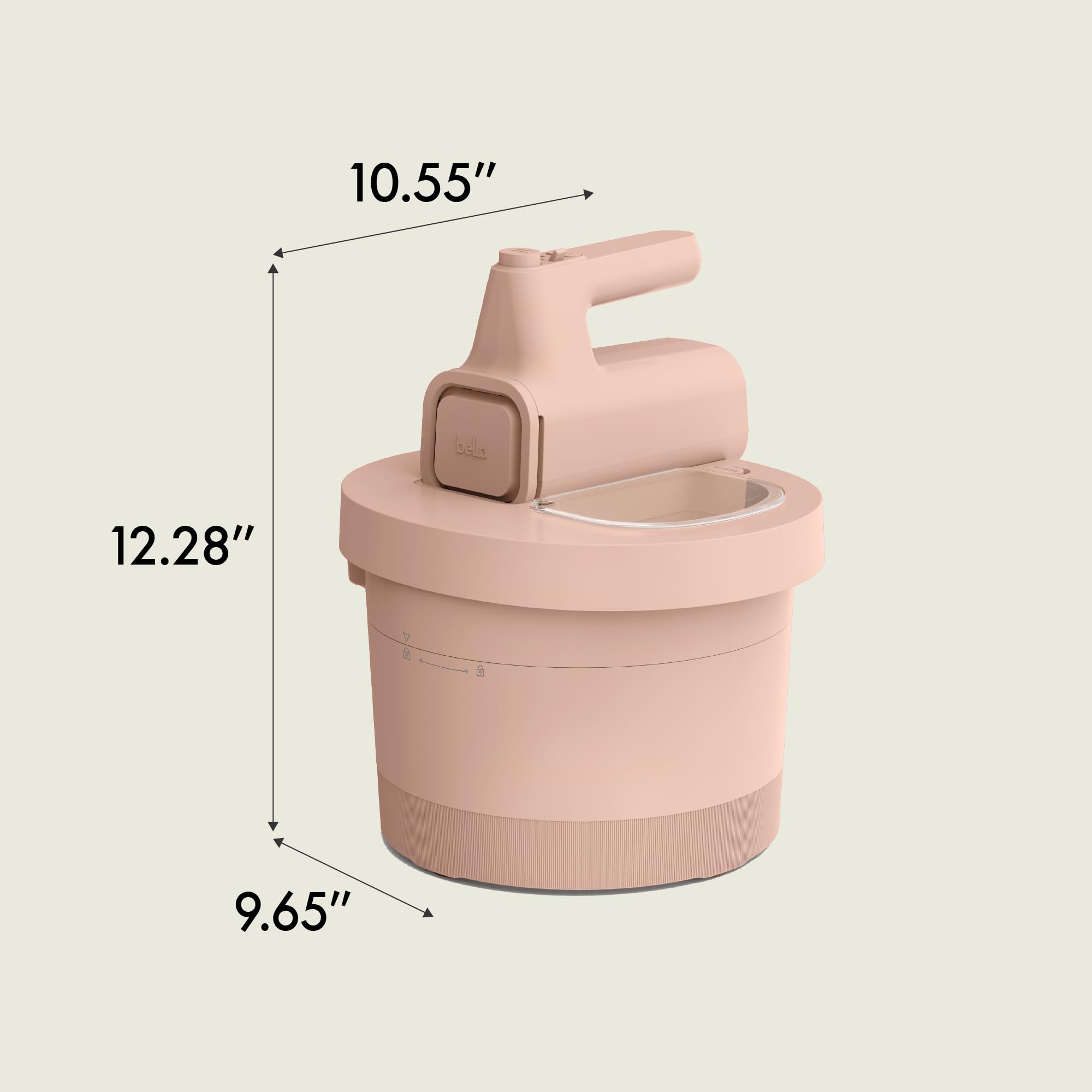 bella 3.5 Qt Hand & Stand Mixer, 2 in 1 Electric Mixer with Bowl, Blossom view 7