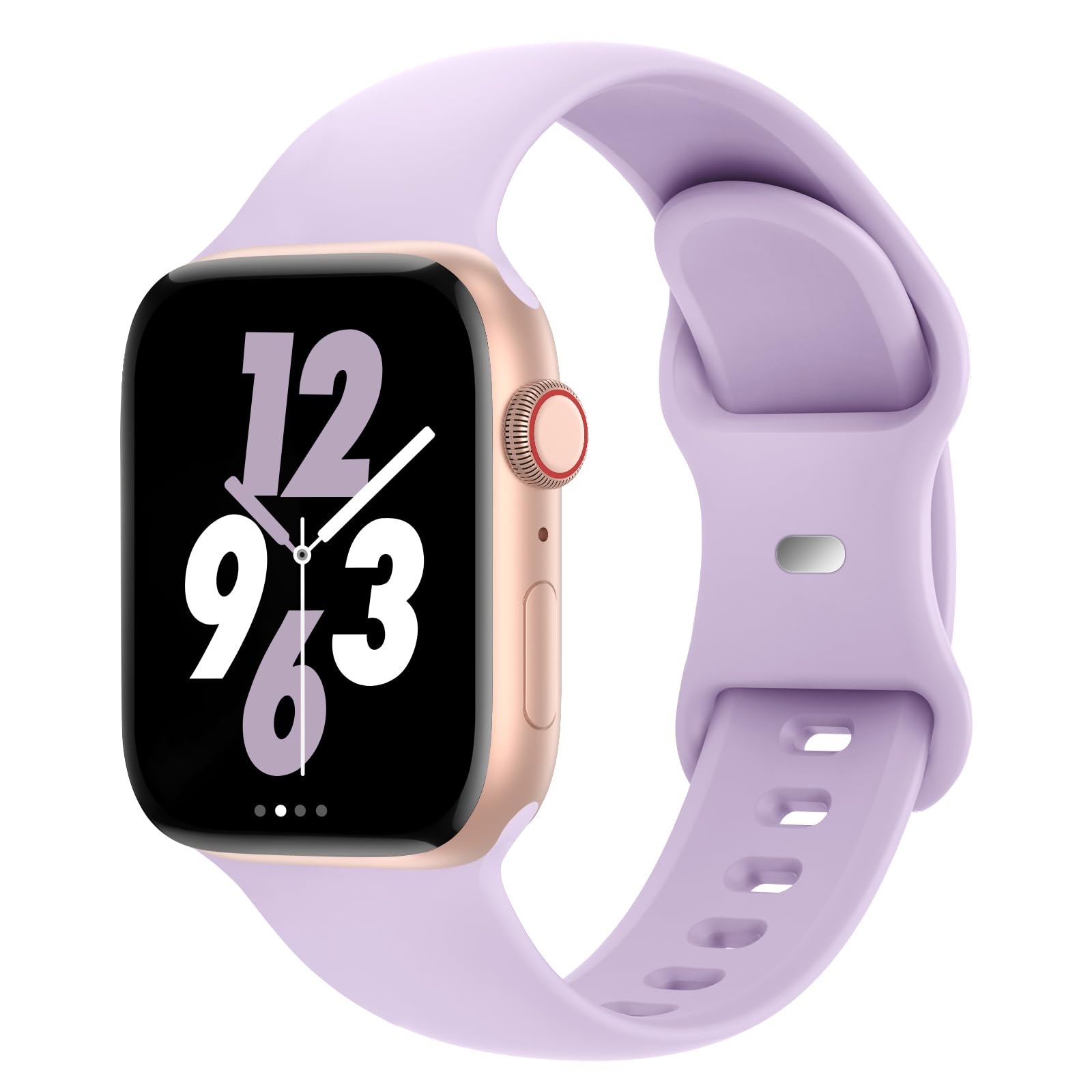 Sport Band Compatible with Apple Watch 38mm 40mm 41mm 42mm 44mm 45mm 46mm  49mm, Replacement Soft Silicone Strap Wristbands for iWatch Series