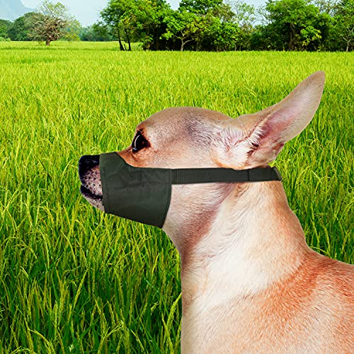 Image of Four Paws Walk-About Quick-Fit Adjustable Dog Muzzle for XX-Small Dogs, Washable & Breathable, Black, 1 Count