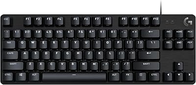 Logitech G 413 TKL SE Mechanical Gaming Keyboard - Compact, Illuminated Keyboard with Tactile Mechanical Switches, Anti-Ghosting, for Windows and macOS, Belgian AZERTY Format - Black