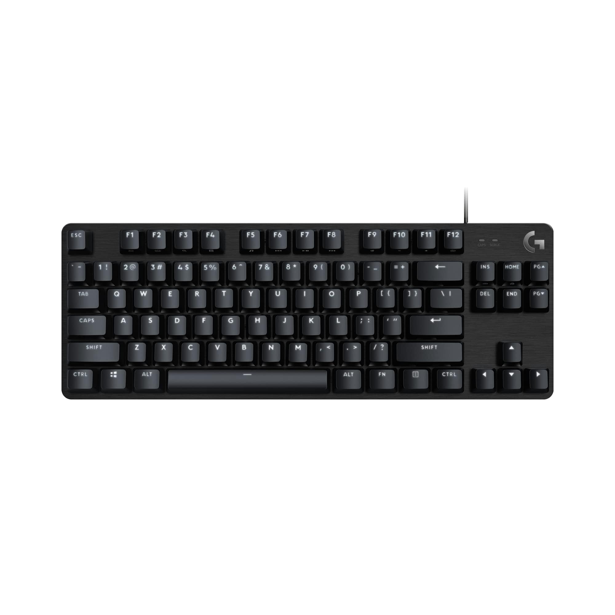 Logitech G 413 TKL SE Mechanical Gaming Keyboard - Compact, Illuminated Keyboard with Tactile Mechanical Switches, Anti-Ghosting, for Windows and macOS, Belgian AZERTY Format - Black