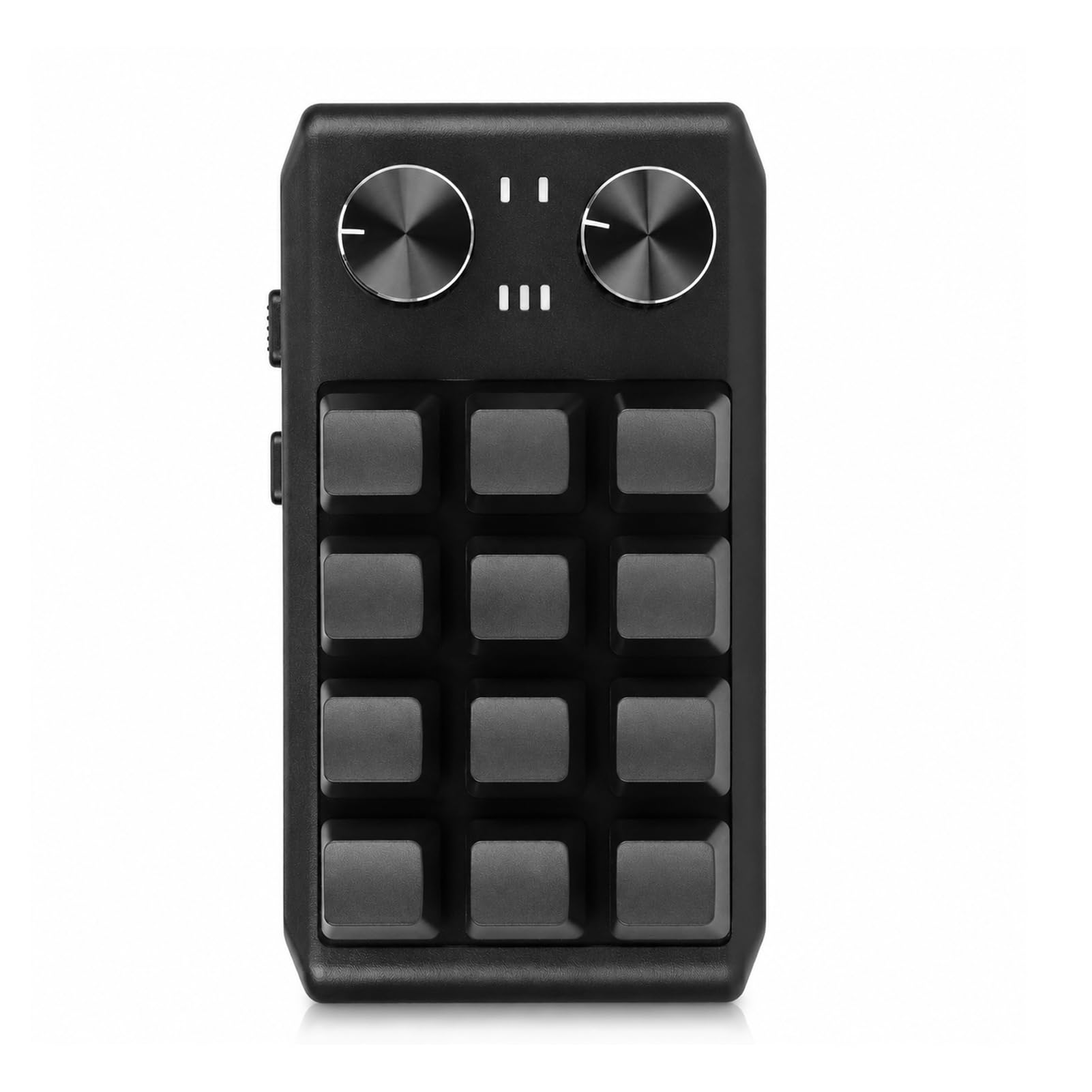 Teclado Personalizado Mini Teclado Mecánico con Interruptor Rojo de 12 Teclas, Teclado Macro Programable de 2 Perillas con Multifunción para Computadora (BT inalámbrico (batería