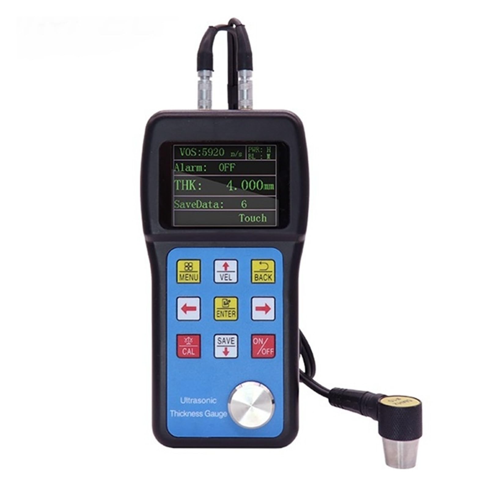 Ultrasonic Thickness Gauge 0.001mm Metals Plastic Ceramics Glass Thickness Measuring Tester 0.75~700 mm Versatile Usage