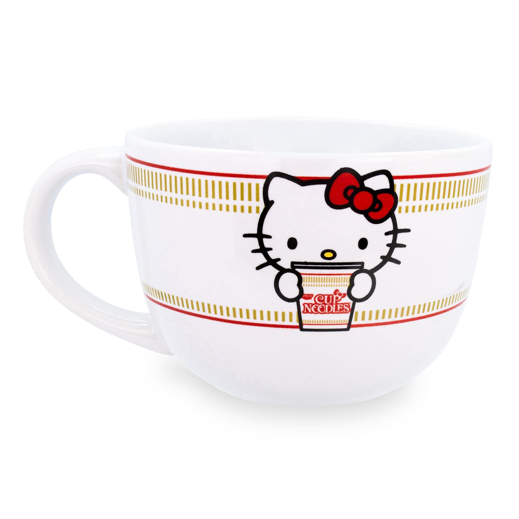 Hello Kitty Sanrio x Nissin Cup Noodles Ceramic Soup Mug, Red, Medium - Image 2