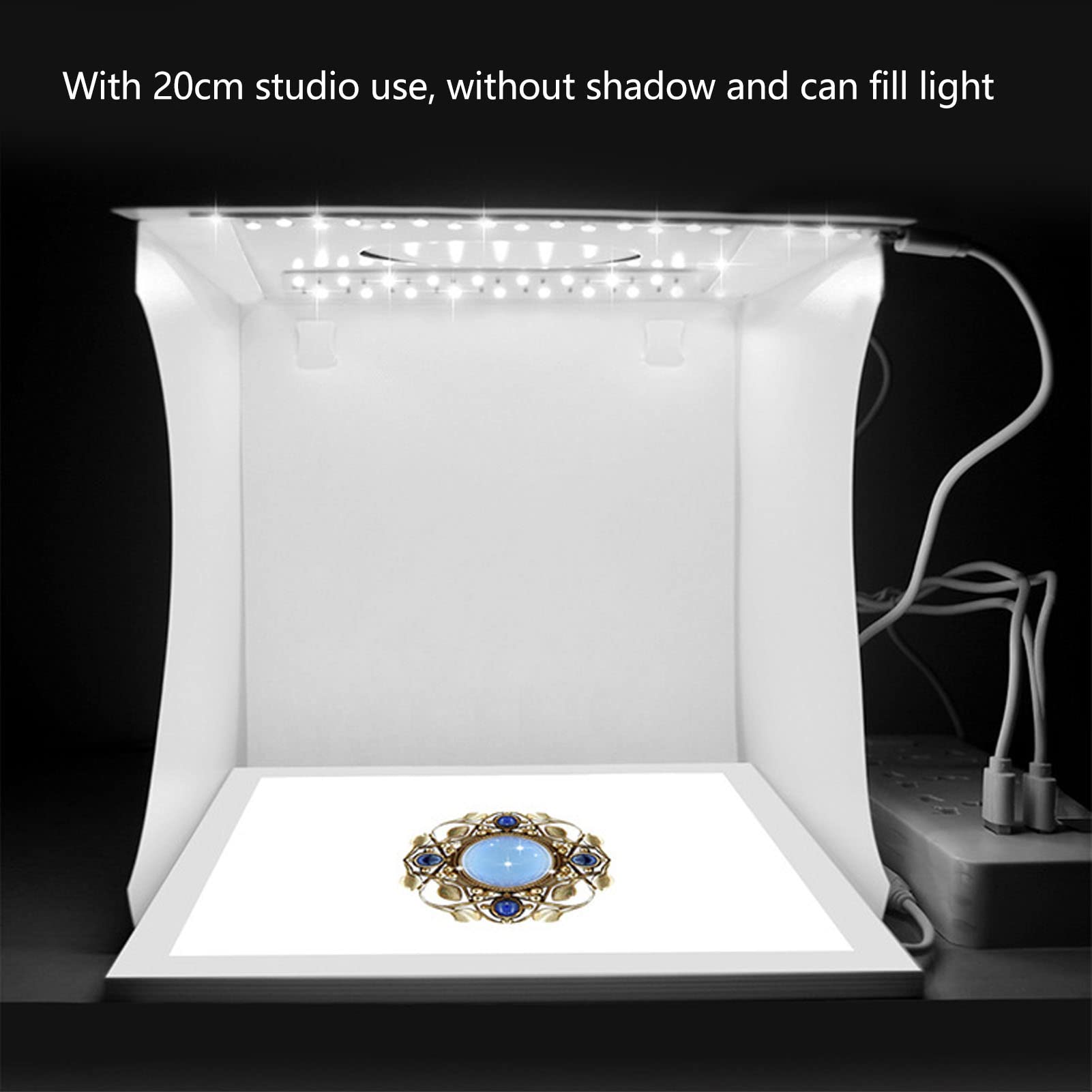 Scatola Luminosa per Foto, Pannello Luminoso Senza Ombre LED da 29 Cm/11,4, Luce Inferiore per Fotografia 800LM, 6000K-6500K, per la Fotografia di Prodotti di Gioielleria