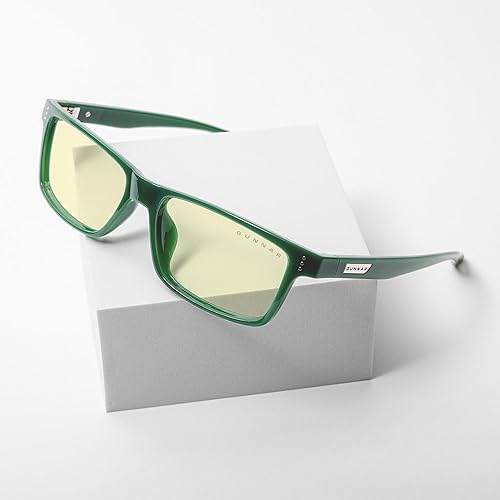 Miniatura 8 de GUNNAR Gafas de juego – Lente ámbar de musgo vértice – Bloqueo de luz azul para aliviar los ojos secos