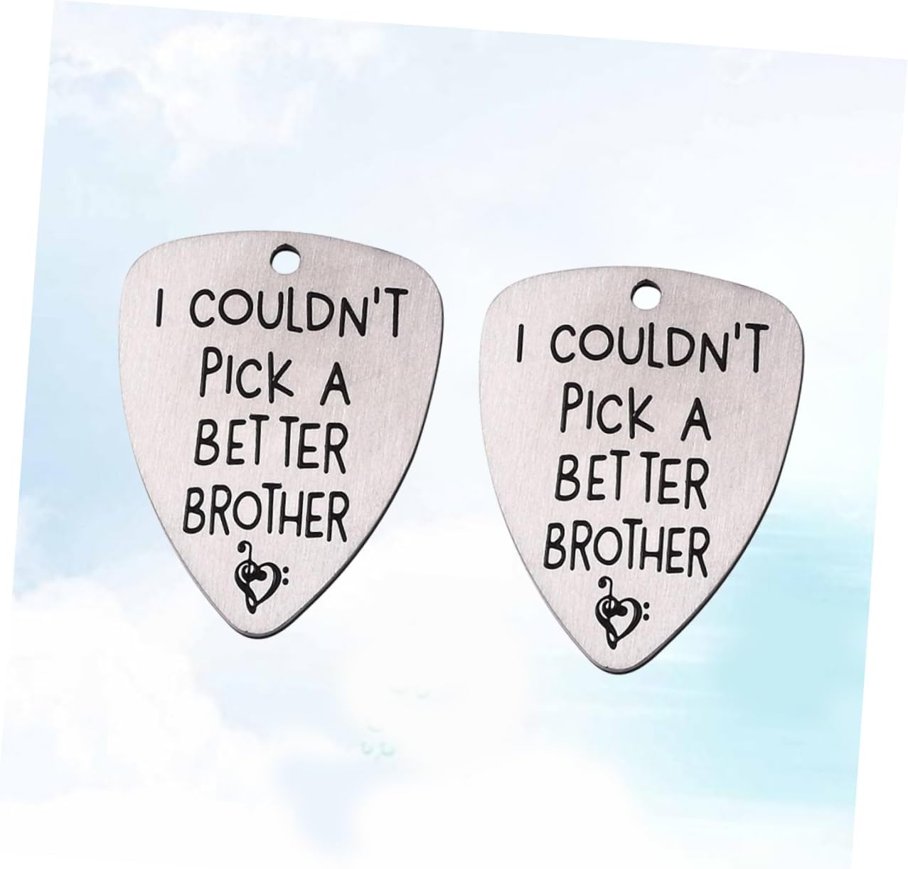 Titanium Steel Guitar Plectrum Pick 2pcs Silver Portable image 4
