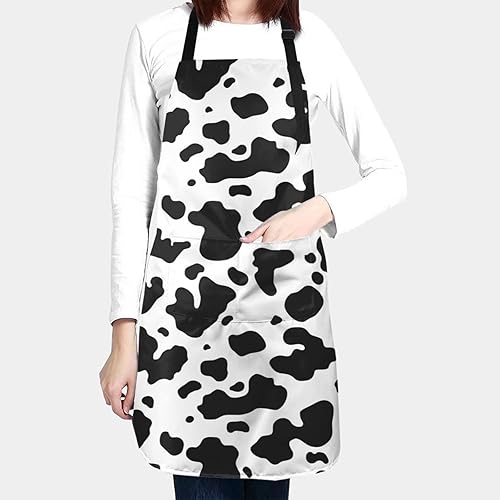 Miniatura 3 de Divertidos delantales decorativos para cocina, cocinero, barbacoa, impermeable, delantales ajustables con 2 bolsillos, regalo para mujeres y hombres