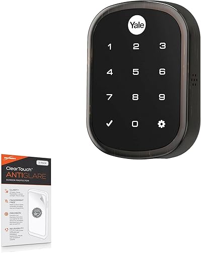 BoxWave Protector de pantalla compatible con Yale Assure YRD256 SL  ClearTouch Anti-reflejo (2 unidades), antihuellas mate para Yale Assure YRD256 SL