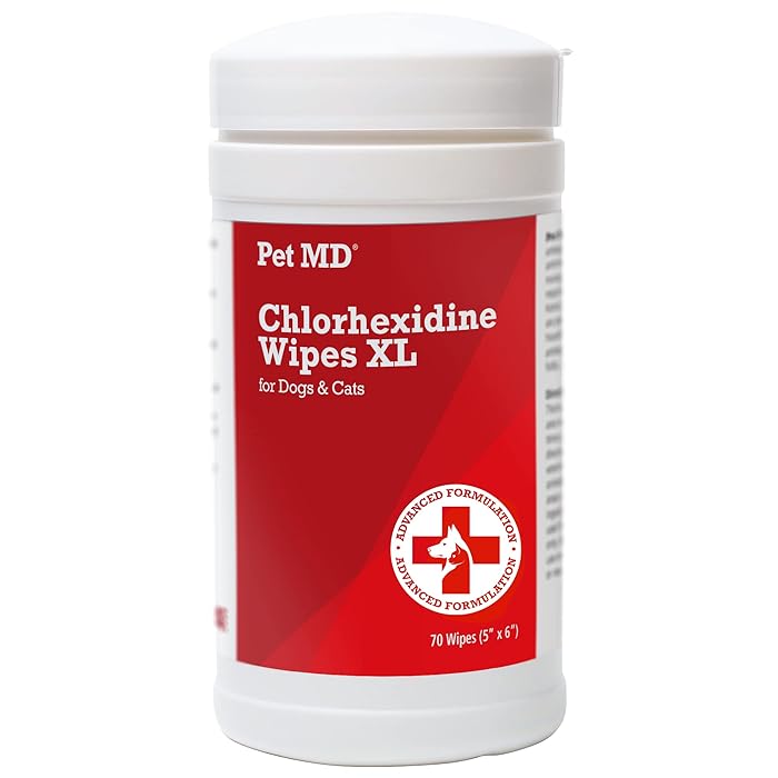 Buy Pet MD Chlorhexidine Wipes XL with Aloe for Dogs and Cats
